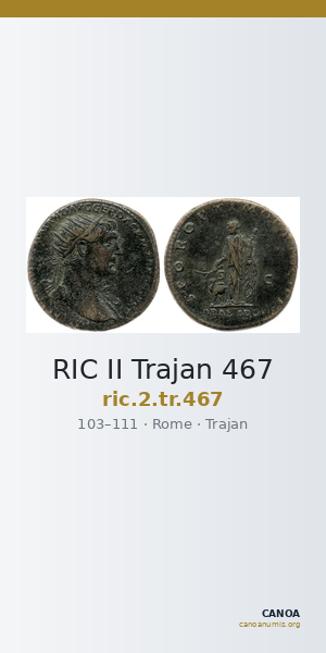 RIC II Trajan 467 — CANOA