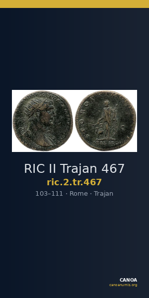 RIC II Trajan 467 — CANOA