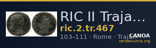 RIC II Trajan 467 — CANOA