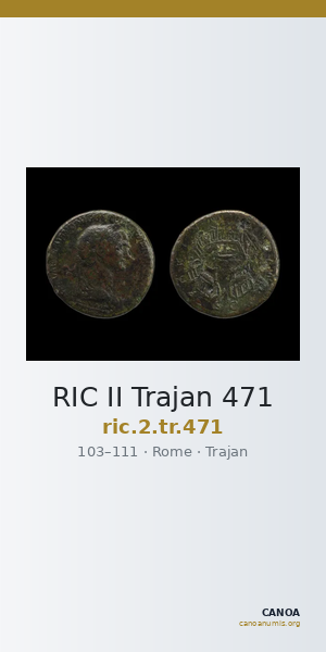 RIC II Trajan 471 — CANOA