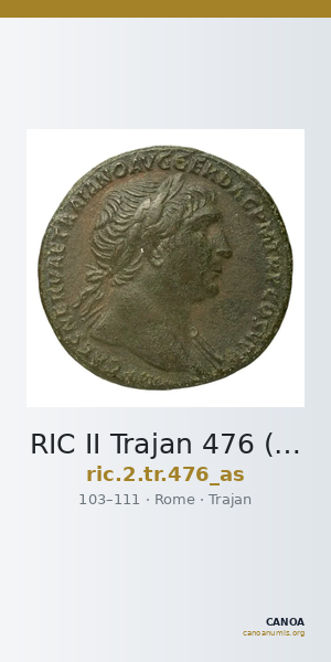 RIC II Trajan 476 (as) — CANOA