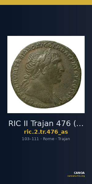 RIC II Trajan 476 (as) — CANOA