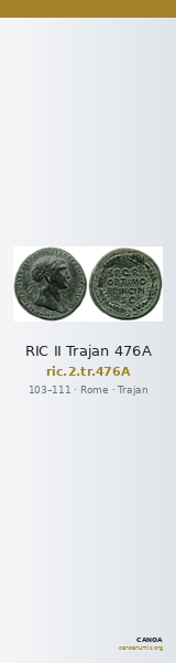 RIC II Trajan 476A — CANOA