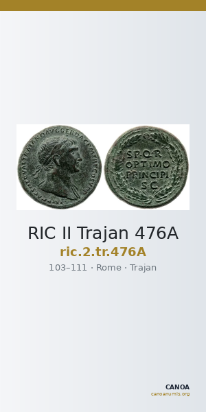 RIC II Trajan 476A — CANOA
