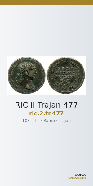 RIC II Trajan 477 — CANOA