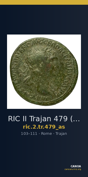 RIC II Trajan 479 (as) — CANOA