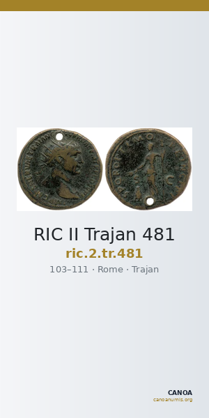 RIC II Trajan 481 — CANOA