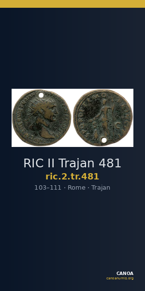 RIC II Trajan 481 — CANOA
