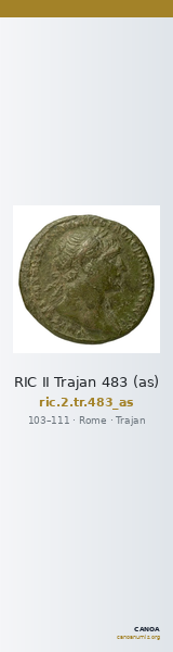 RIC II Trajan 483 (as) — CANOA