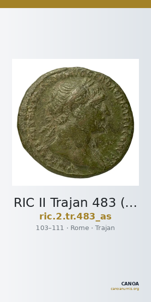 RIC II Trajan 483 (as) — CANOA