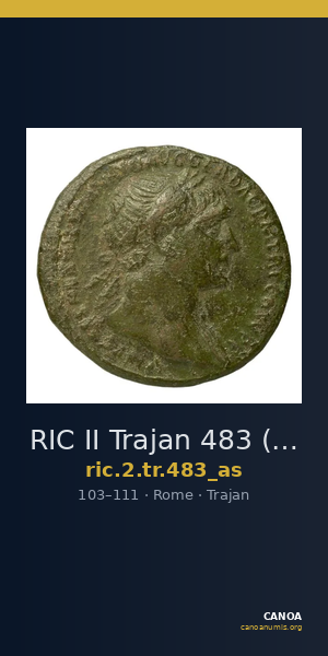 RIC II Trajan 483 (as) — CANOA