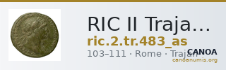 RIC II Trajan 483 (as) — CANOA