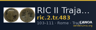 RIC II Trajan 483 — CANOA