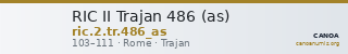 RIC II Trajan 486 (as) — CANOA