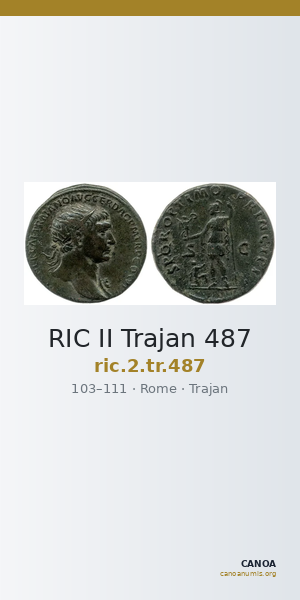 RIC II Trajan 487 — CANOA