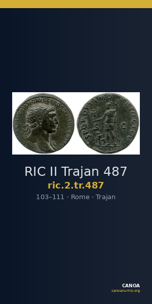 RIC II Trajan 487 — CANOA