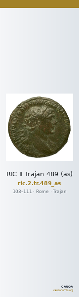 RIC II Trajan 489 (as) — CANOA