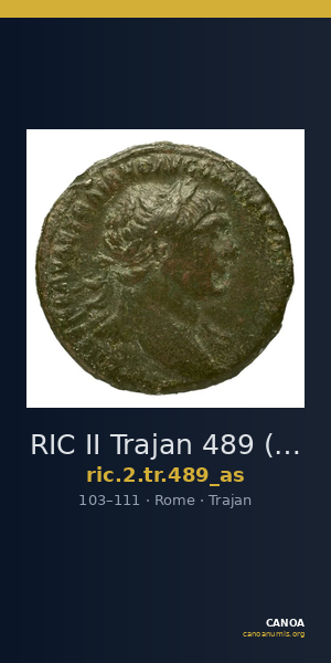 RIC II Trajan 489 (as) — CANOA