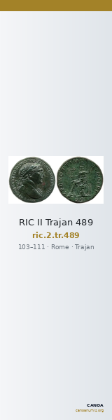 RIC II Trajan 489 — CANOA