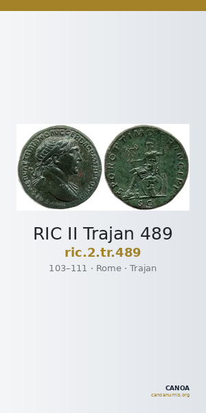 RIC II Trajan 489 — CANOA