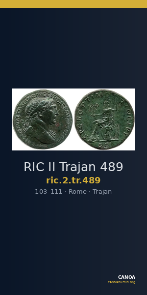 RIC II Trajan 489 — CANOA
