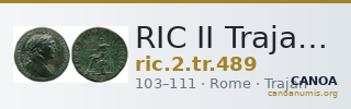 RIC II Trajan 489 — CANOA