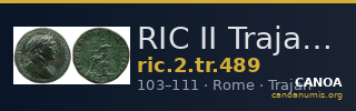 RIC II Trajan 489 — CANOA