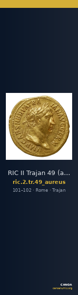 RIC II Trajan 49 (aureus) — CANOA