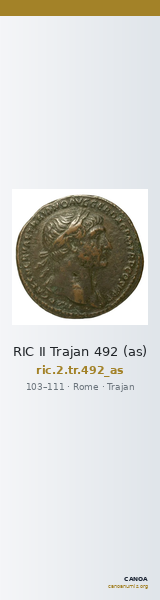 RIC II Trajan 492 (as) — CANOA