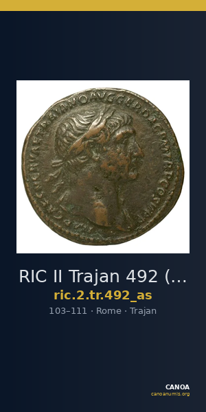 RIC II Trajan 492 (as) — CANOA
