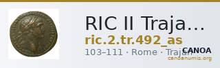 RIC II Trajan 492 (as) — CANOA