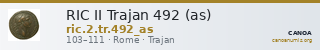 RIC II Trajan 492 (as) — CANOA