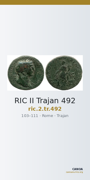 RIC II Trajan 492 — CANOA
