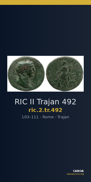 RIC II Trajan 492 — CANOA