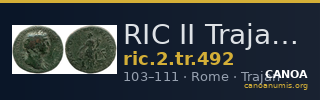 RIC II Trajan 492 — CANOA