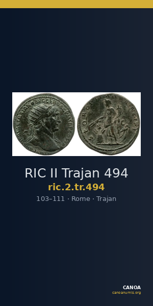 RIC II Trajan 494 — CANOA