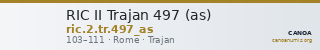RIC II Trajan 497 (as) — CANOA