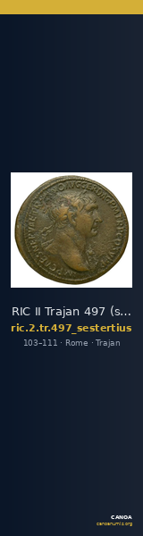 RIC II Trajan 497 (sestertius) — CANOA