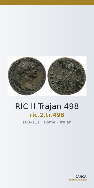 RIC II Trajan 498 — CANOA