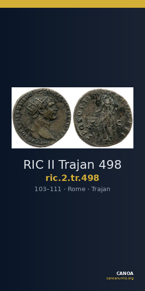 RIC II Trajan 498 — CANOA
