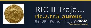 RIC II Trajan 5 (aureus) — CANOA