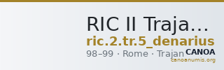 RIC II Trajan 5 (denarius) — CANOA
