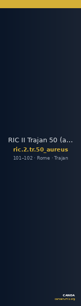 RIC II Trajan 50 (aureus) — CANOA