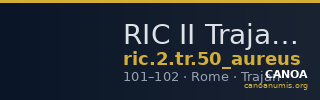 RIC II Trajan 50 (aureus) — CANOA