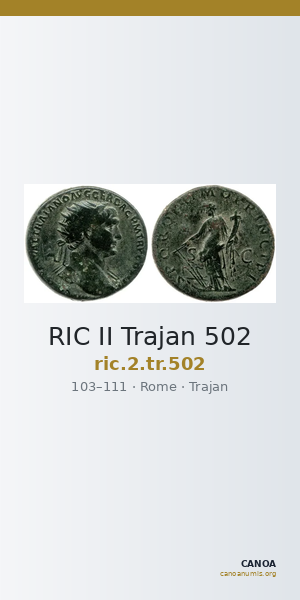 RIC II Trajan 502 — CANOA