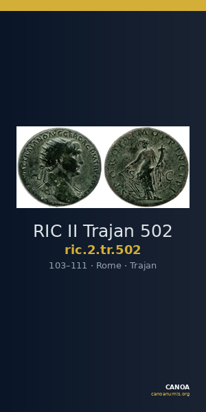 RIC II Trajan 502 — CANOA