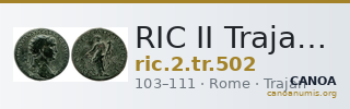 RIC II Trajan 502 — CANOA