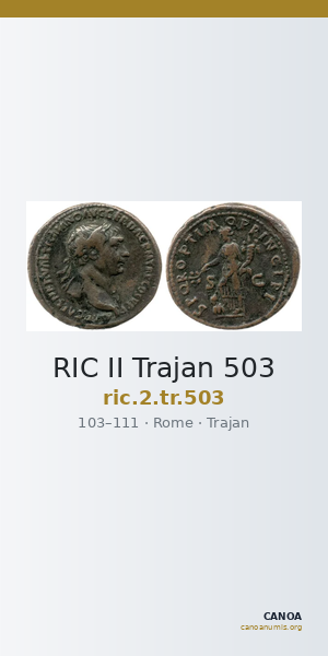 RIC II Trajan 503 — CANOA