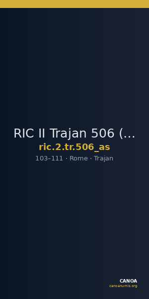 RIC II Trajan 506 (as) — CANOA