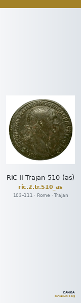 RIC II Trajan 510 (as) — CANOA